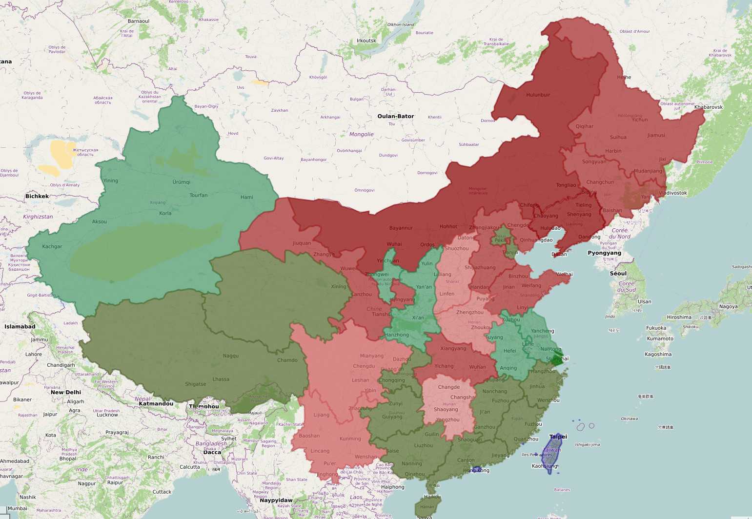 Dought map preview