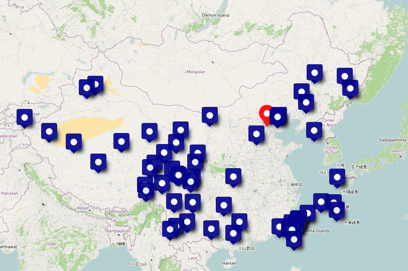 Earthquake map preview